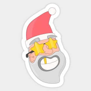 Funny santa Sticker